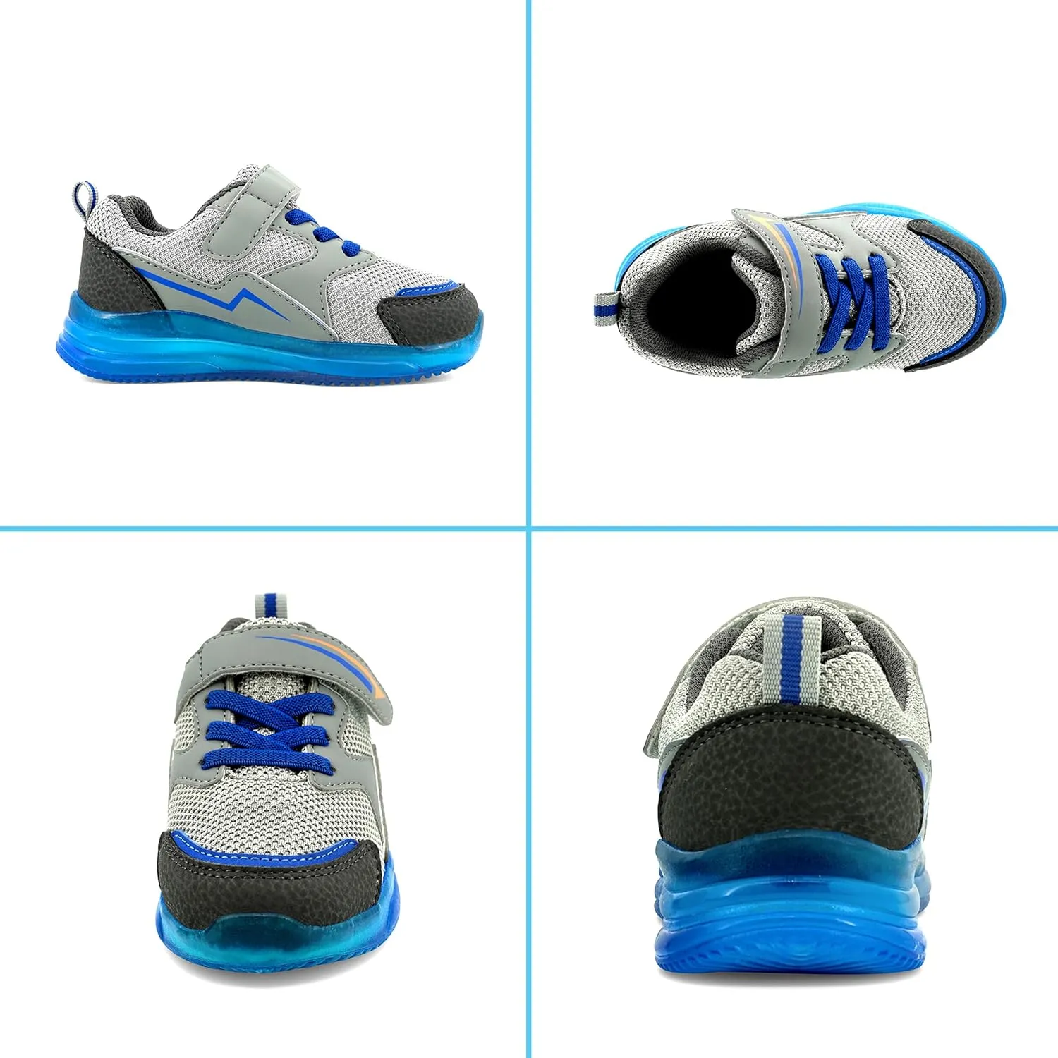 Floranate Light Up Toddler Boys Girls Shoes LED Flashing Lightweight Tennis Walking Sneakers for Toddler and Little Kid