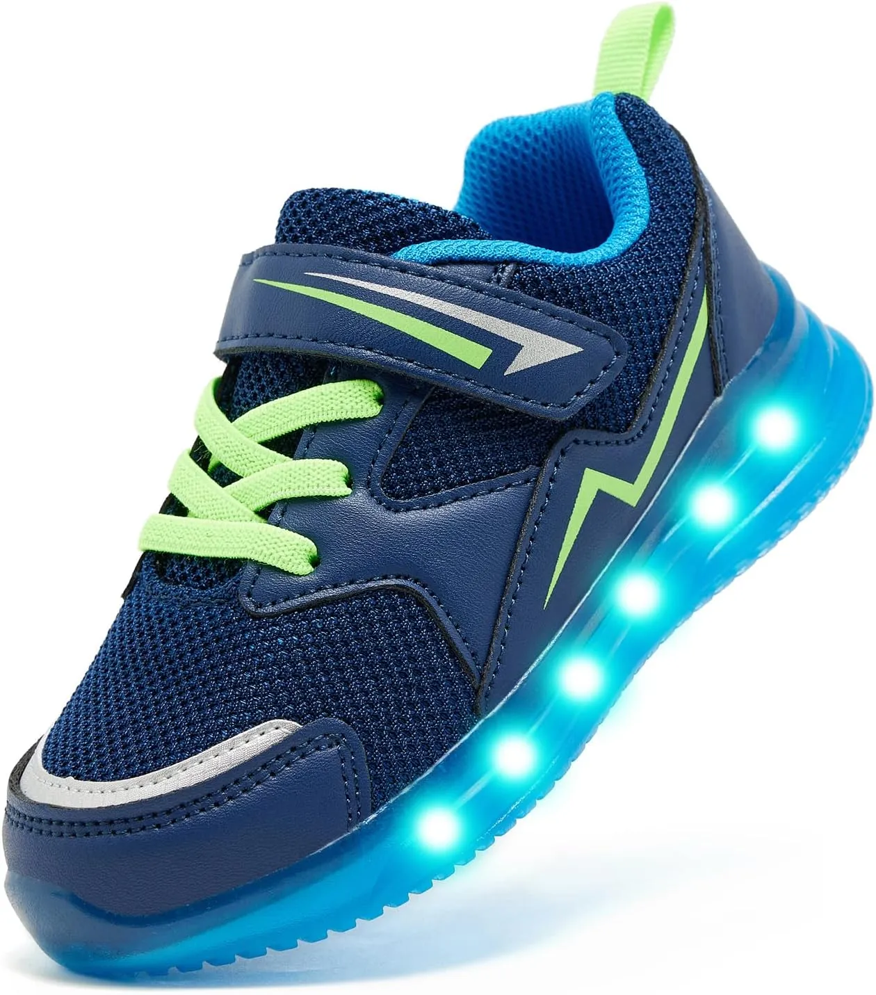 Floranate Light Up Toddler Boys Girls Shoes LED Flashing Lightweight Tennis Walking Sneakers for Toddler and Little Kid
