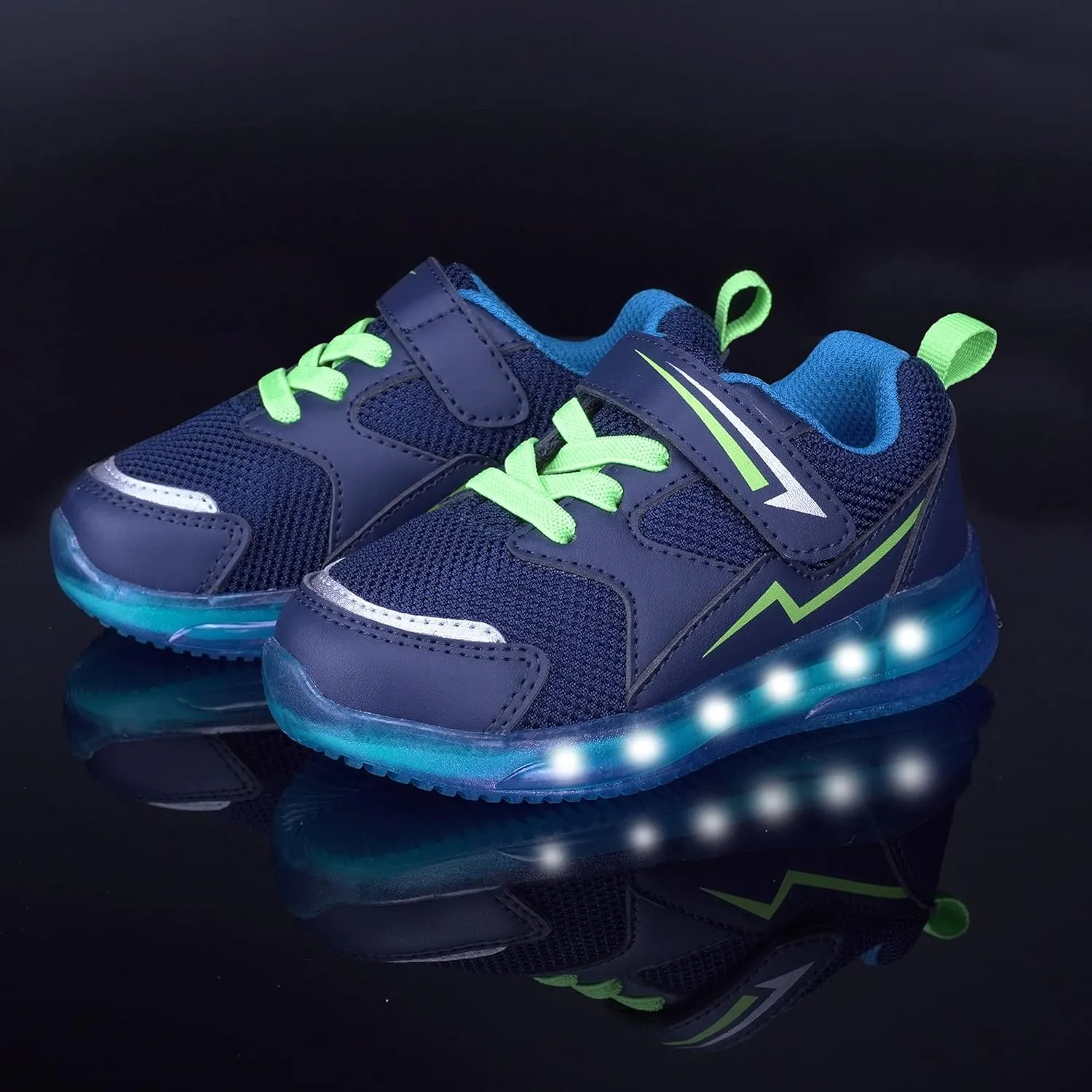 Floranate Light Up Toddler Boys Girls Shoes LED Flashing Lightweight Tennis Walking Sneakers for Toddler and Little Kid