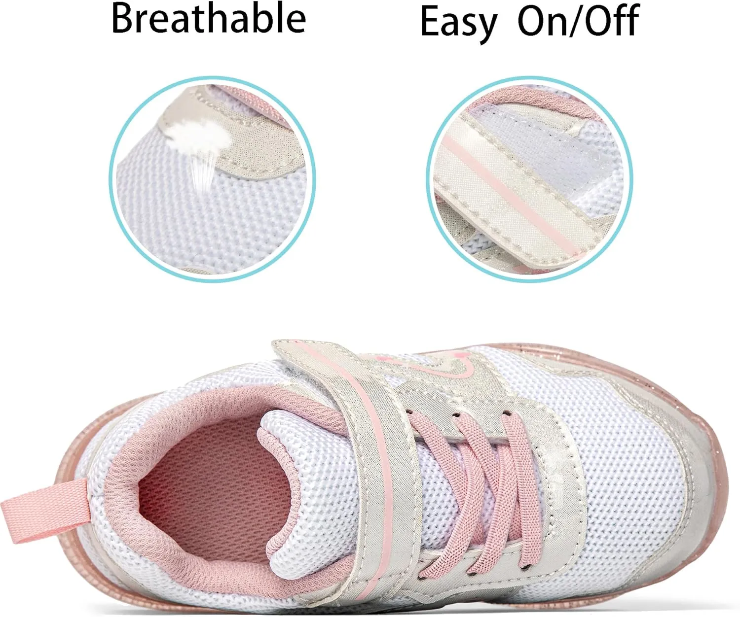 Floranate Light Up Toddler Boys Girls Shoes LED Flashing Lightweight Tennis Walking Sneakers for Toddler and Little Kid