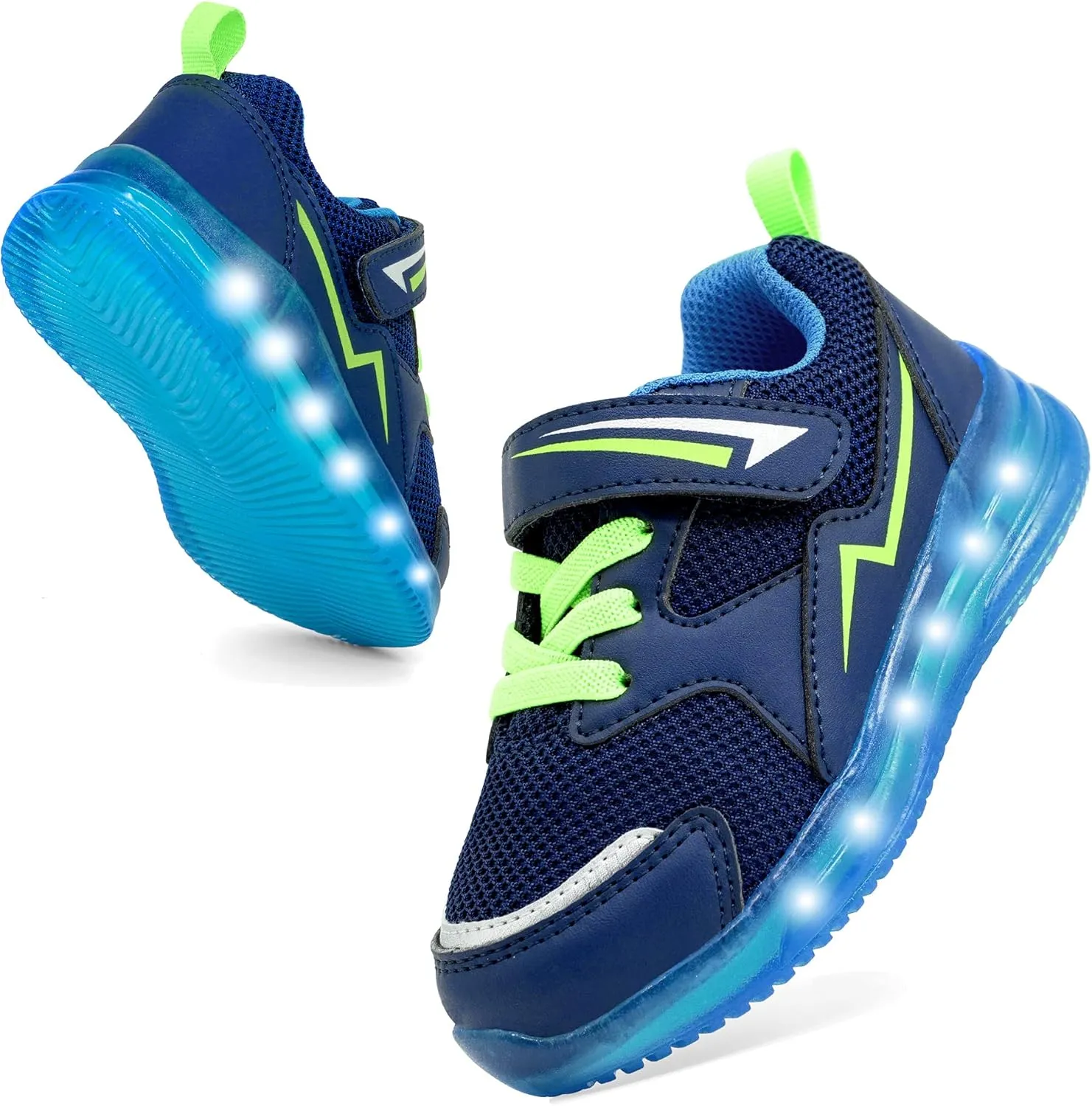 Floranate Light Up Toddler Boys Girls Shoes LED Flashing Lightweight Tennis Walking Sneakers for Toddler and Little Kid