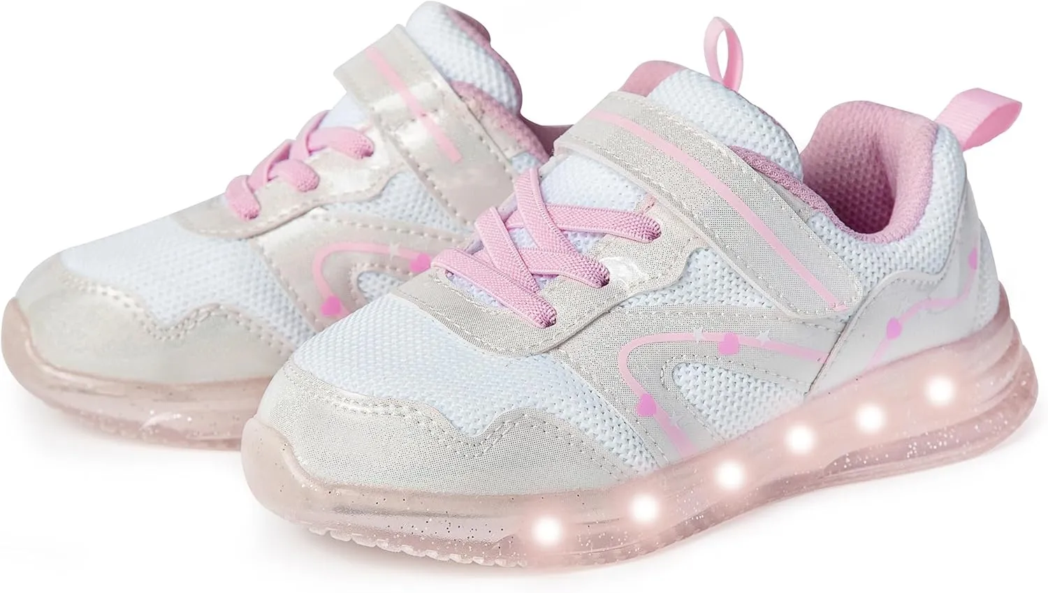 Floranate Light Up Toddler Boys Girls Shoes LED Flashing Lightweight Tennis Walking Sneakers for Toddler and Little Kid