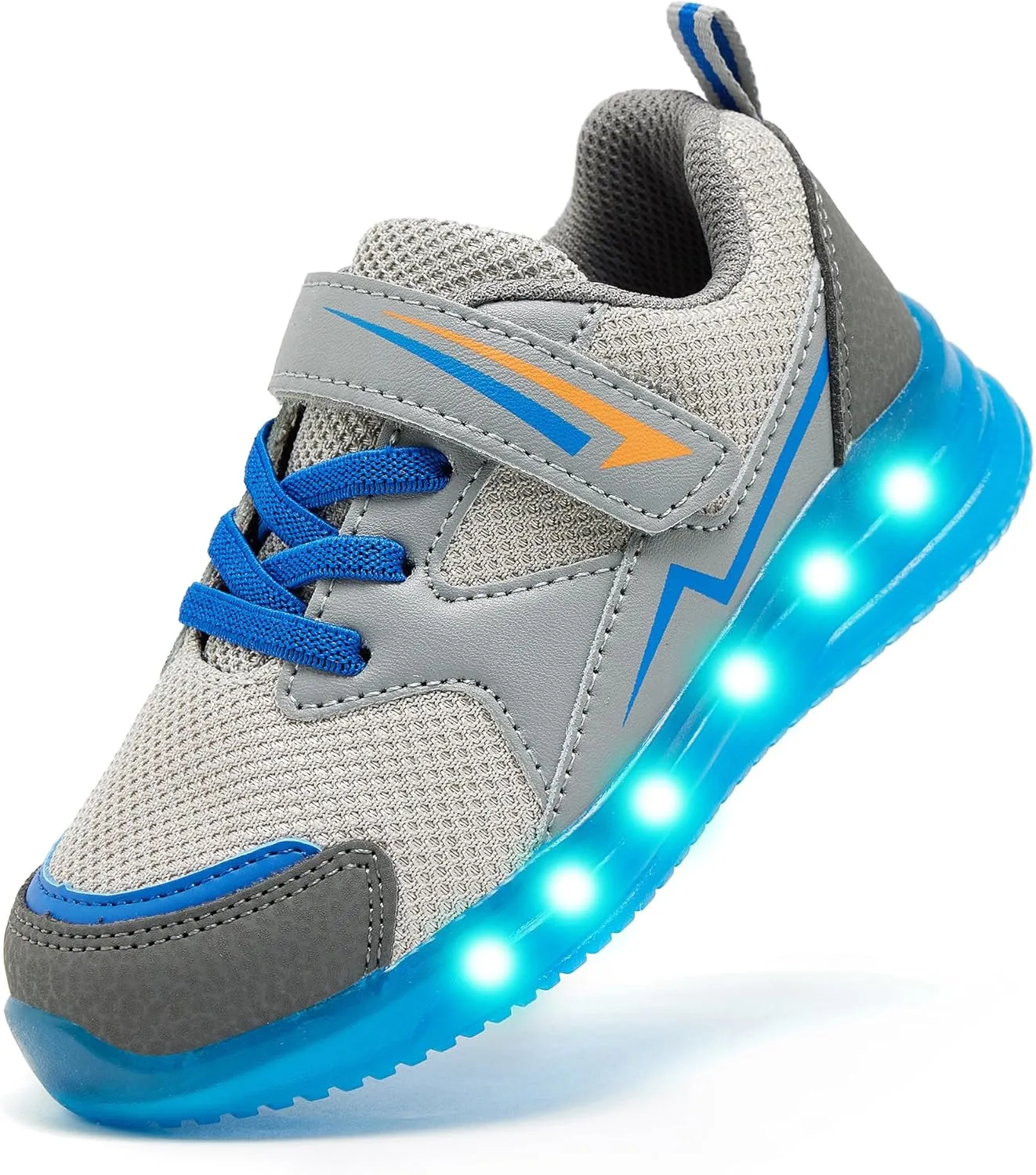 Floranate Light Up Toddler Boys Girls Shoes LED Flashing Lightweight Tennis Walking Sneakers for Toddler and Little Kid