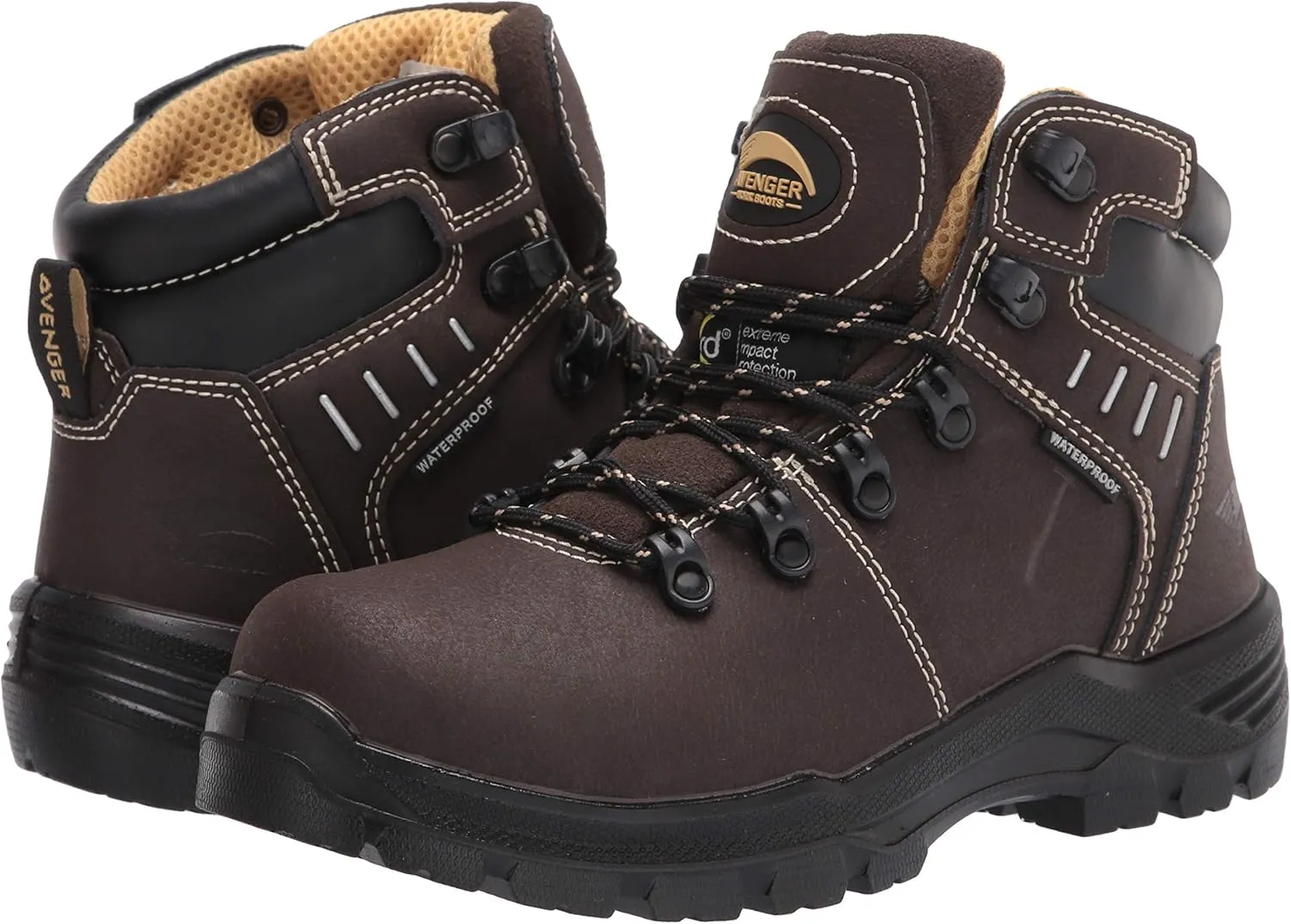 FSI Avenger Women's Foundation Carbon Toe Met Guard EH Puncture-Resistant Waterproof Work Boot