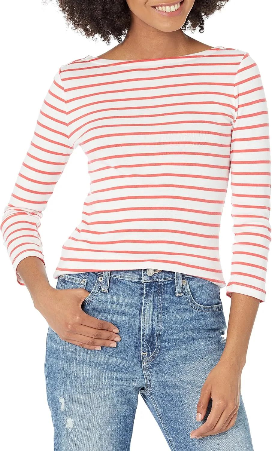 GAP Women's 2-Pack 3/4 Sleeve Favorite Ballet Tee T-Shirt
