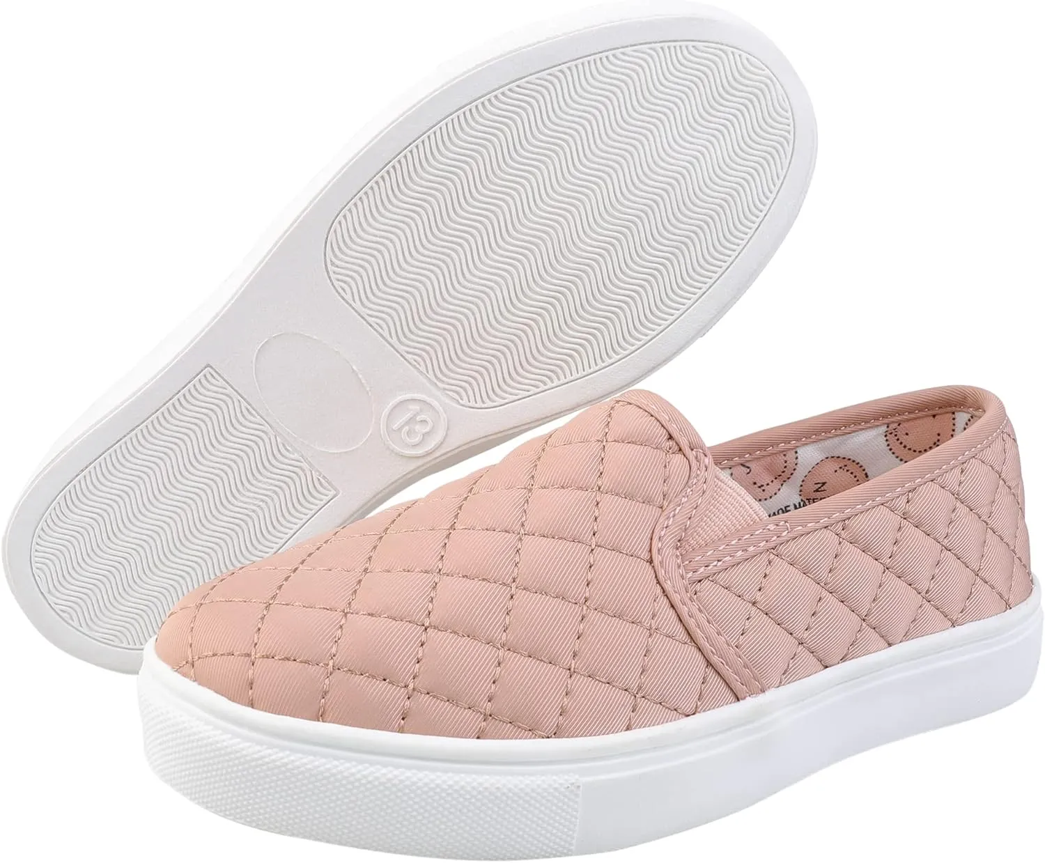 Girls Sneakers Slip On Casual Sneakers for Girls Nonslip Comfort Lightweight Flats Shoes for Big Girls Little Girls