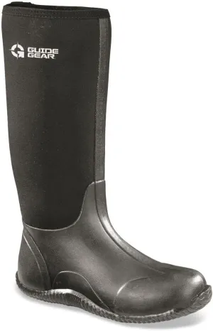 Guide Gear Women's High Bogger Waterproof Rubber Hunting Work Rain Boots 14”, 5mm Neoprene Top