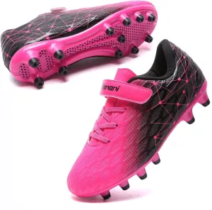 Hanani Boys Soccer Cleats Kids Girls FG/AG Soccer Athletics Sport Shoes Training Shoes Running Shoes Teenager Indoor Outdoor Football Shoes Sneakers for Unisex