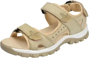 Harssidanzar Women's Leather Sandals Outdoor Sandals Hiking Sandals Casual Walking Sandals Strap Adjustable Beach Sandals For Women SL256US