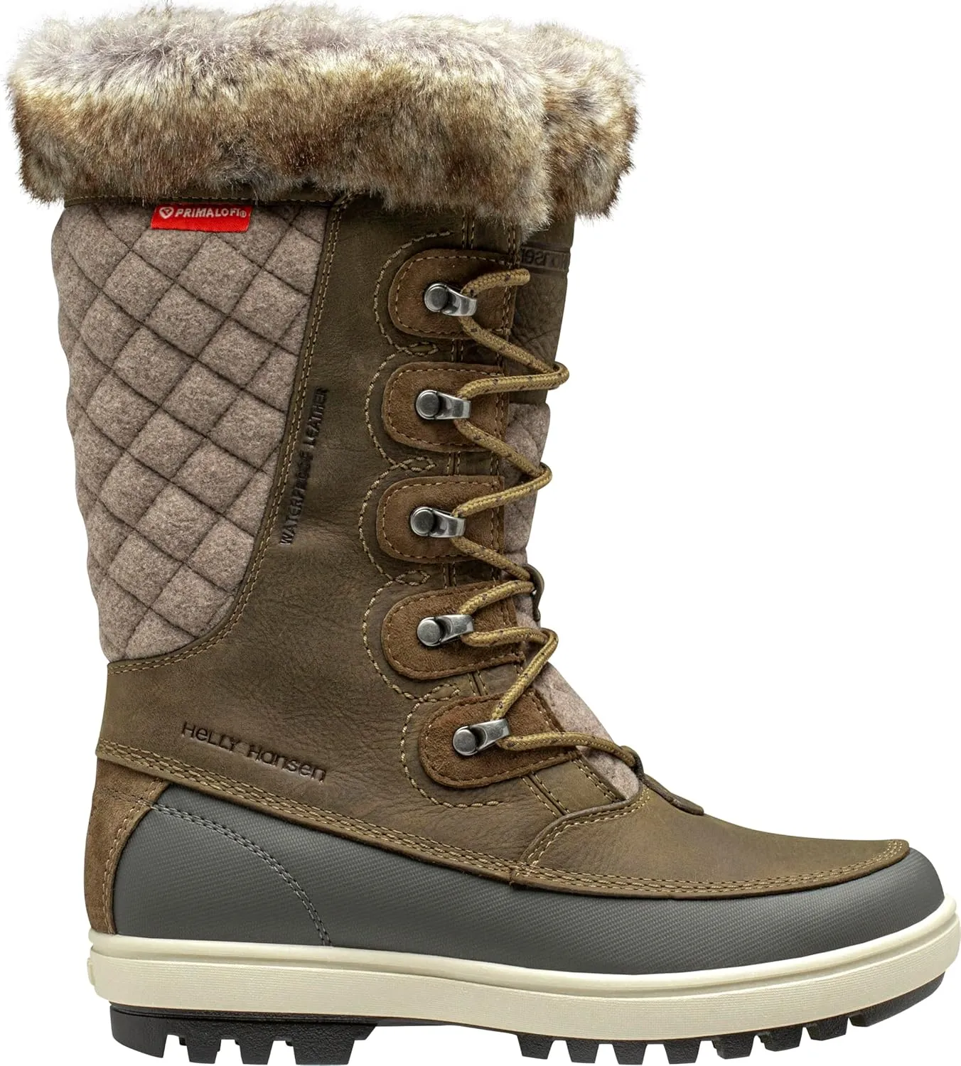 Helly-Hansen Garibaldi VL Insulated Winter Boots for Women - Waterproof Nubuck Leather, Faux Fur Lined, Eco Ortholite Comfort Footbed, Max-Grip Outsole