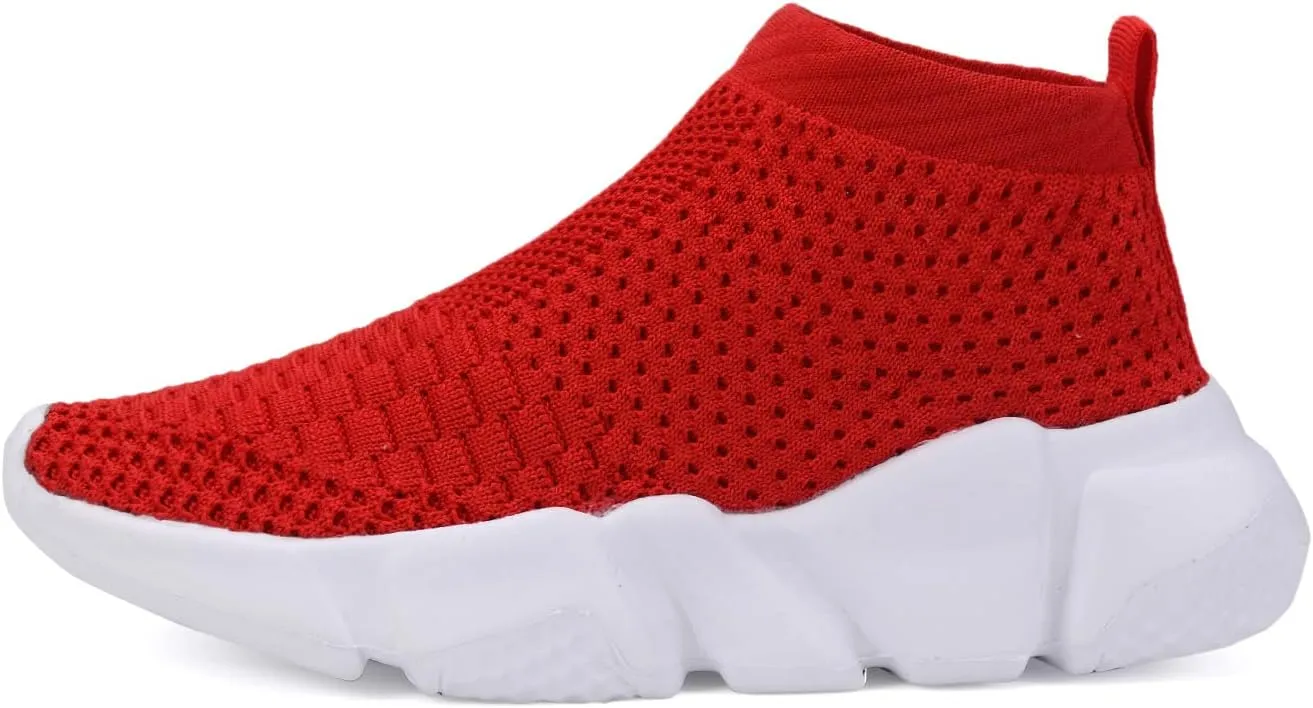 Hetios Girls Sneakers Running Shoes High-Heeled Socks Shoes Boys Athletic Sneakers Kids Sock Shoes (Toddler/Little Kid/Big Kid)