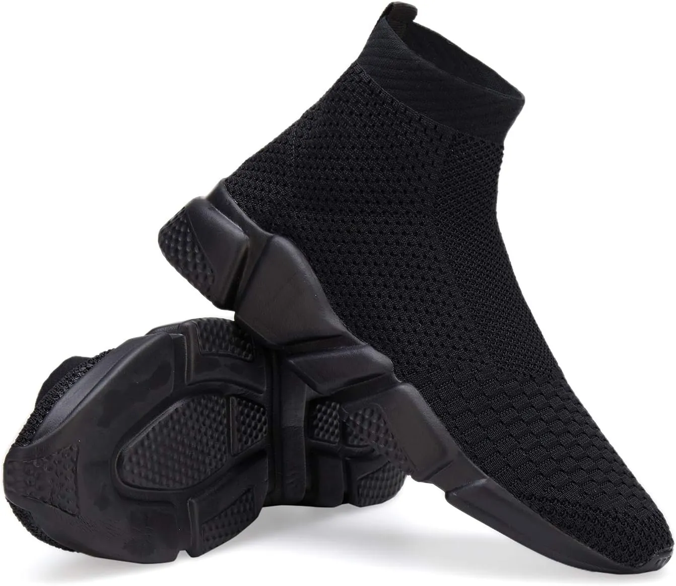 Hetios Girls Sneakers Running Shoes High-Heeled Socks Shoes Boys Athletic Sneakers Kids Sock Shoes (Toddler/Little Kid/Big Kid)