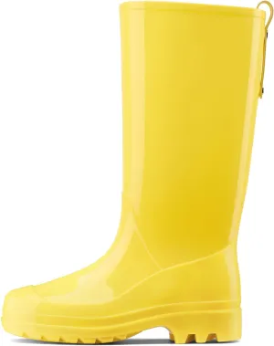HISEA Rain Boots for Women Waterproof Garden Boots, Knee High Rain Shoes, Non Slip Seamless Welly