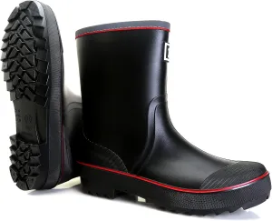 HSBDNZQ Rain Boots for Men, Waterproof Mens Rubber Boots with PVC Unique Design, Comfort Lightweight Work Mud Boots, Resistant Durable Slip Garden Boots for Farming Gardening Fishing