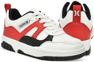 Hurley Kids' Jason Low Cut Sneakers, Lace Up Sneaker Shoes for Kids, Sports Shoes for Boys and Girls, Padded Sneakers with Durable Outsoles, Basketball Shoes for Kids