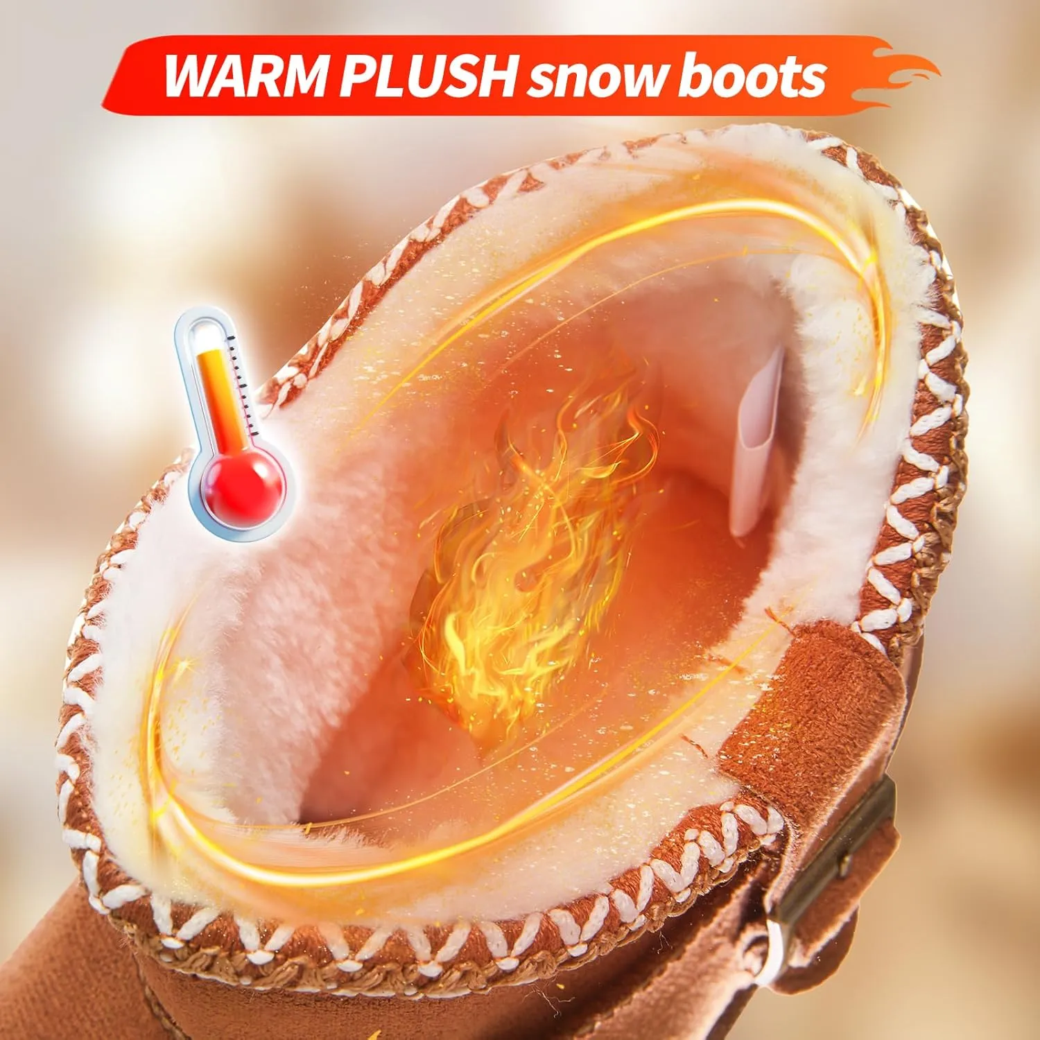 Iarus Womens Snow Boots Winter Boots for Womens Fur Lined Boots Comfortable Warm Booties for Outdoor
