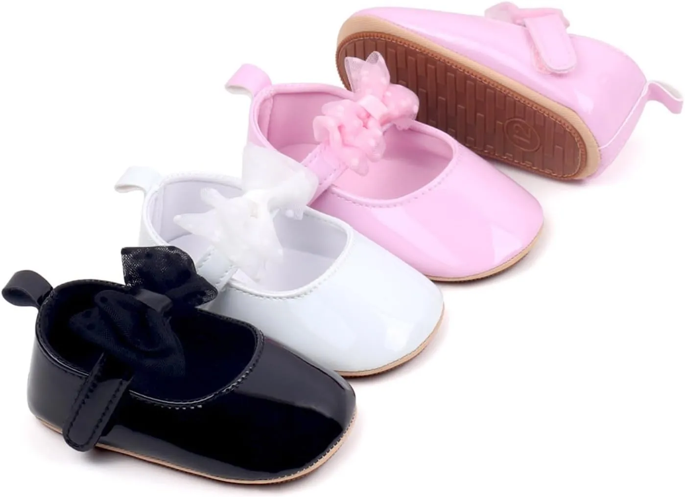 Infant Newborn Mary Jane Sandals School Uniform Bow Lace Hollow Closed Toe Sandals Baby Girls Wedding Dress Shoes