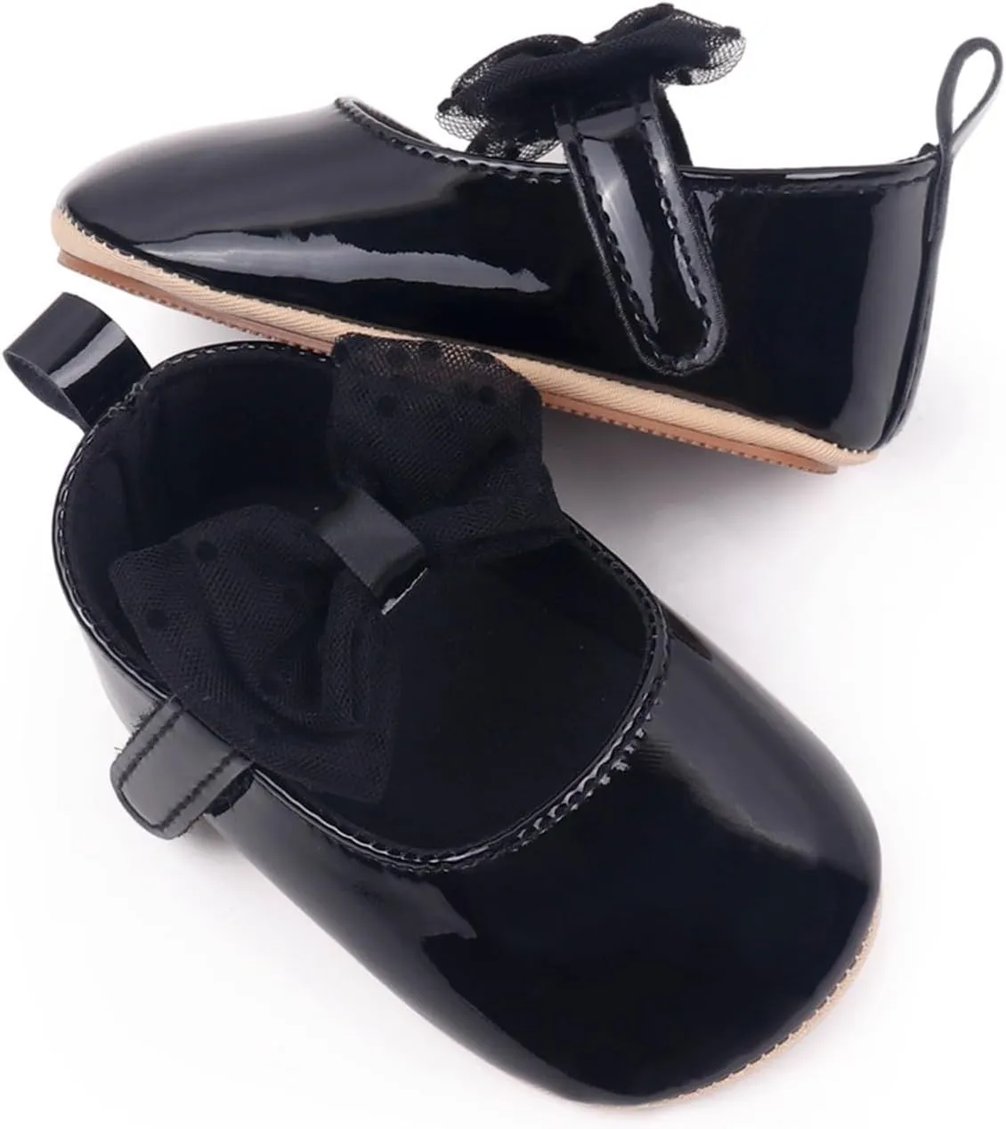 Infant Newborn Mary Jane Sandals School Uniform Bow Lace Hollow Closed Toe Sandals Baby Girls Wedding Dress Shoes