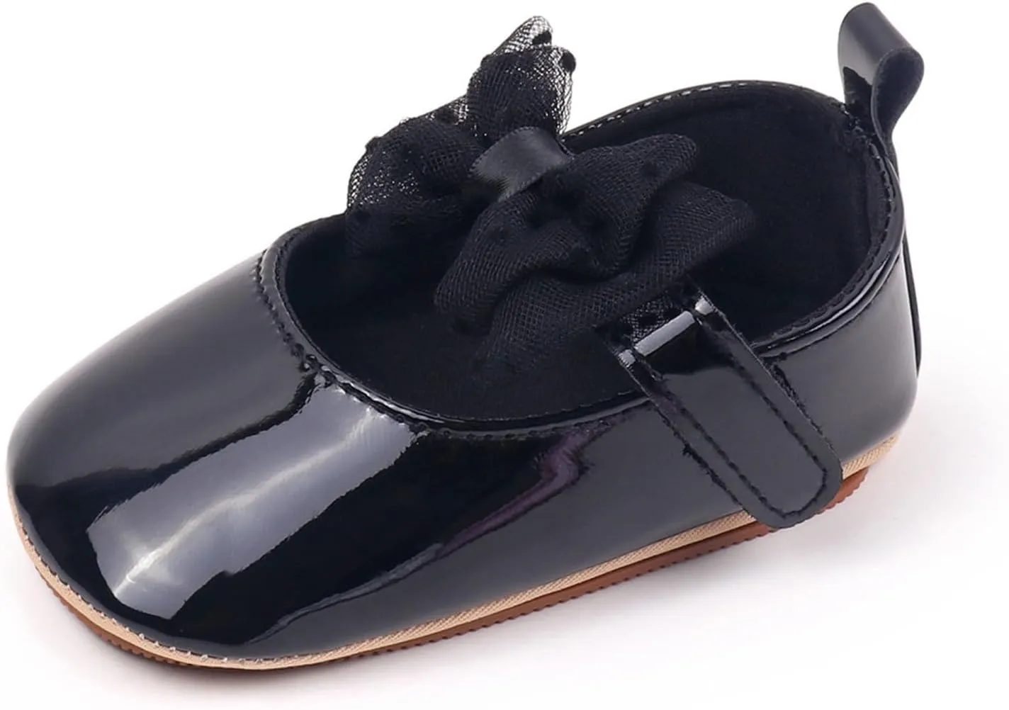 Infant Newborn Mary Jane Sandals School Uniform Bow Lace Hollow Closed Toe Sandals Baby Girls Wedding Dress Shoes