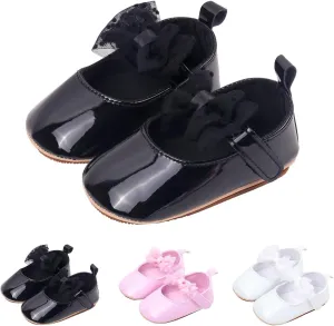 Infant Newborn Mary Jane Sandals School Uniform Bow Lace Hollow Closed Toe Sandals Baby Girls Wedding Dress Shoes