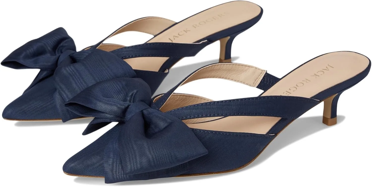 Jack Rogers Women's Cynthia Bow Mule Heeled Sandal