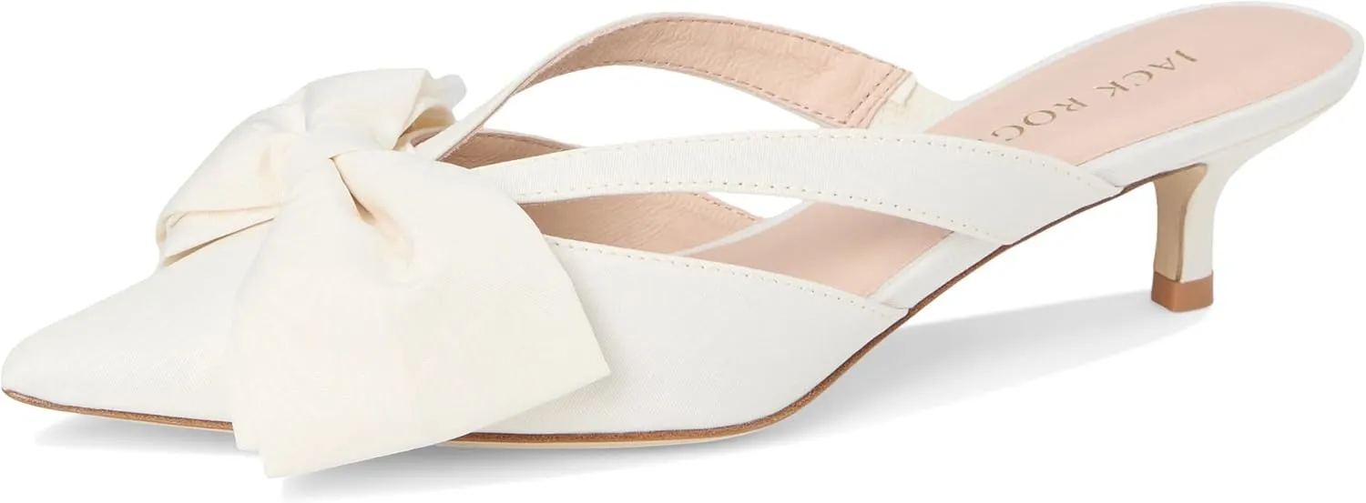 Jack Rogers Women's Cynthia Bow Mule Heeled Sandal