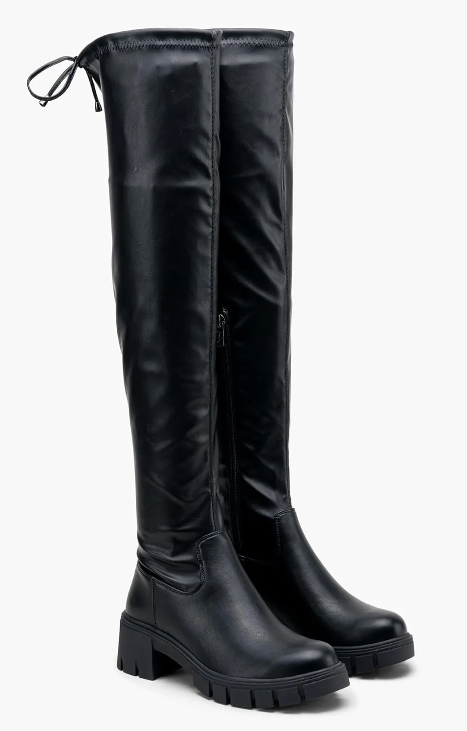 Jeossy Women's 990 Over The Knee High Boots Platform Thigh High Boots Round Toe Long Boots for Women