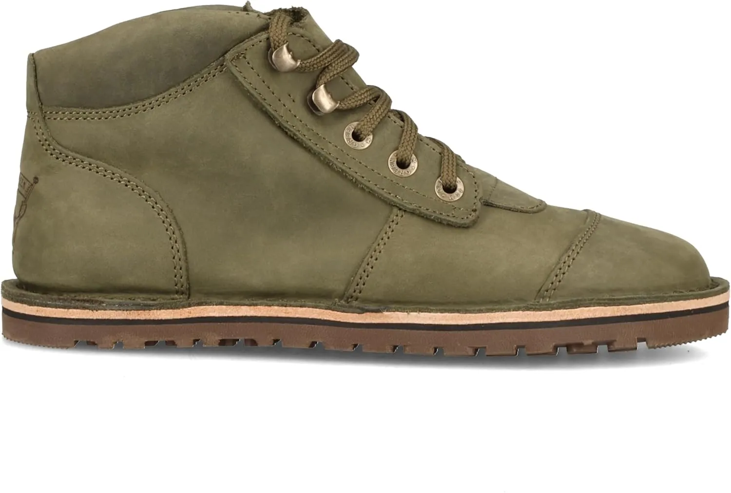JIM GREEN Men's Barefoot African Ranger Boots Lace-Up Water Resistant Full Grain Leather Work or Hiking Boot