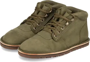 JIM GREEN Men's Barefoot African Ranger Boots Lace-Up Water Resistant Full Grain Leather Work or Hiking Boot