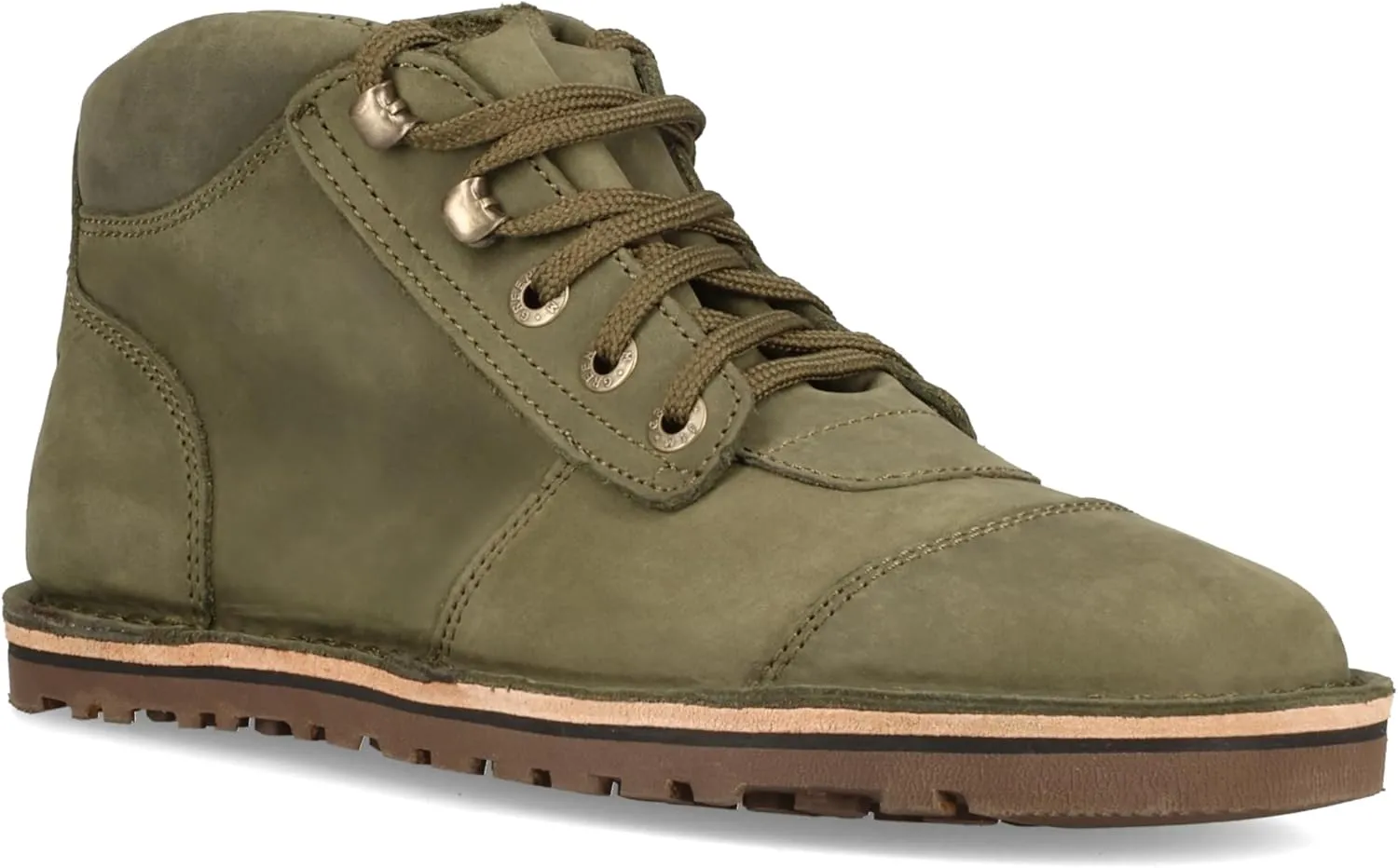 JIM GREEN Men's Barefoot African Ranger Boots Lace-Up Water Resistant Full Grain Leather Work or Hiking Boot