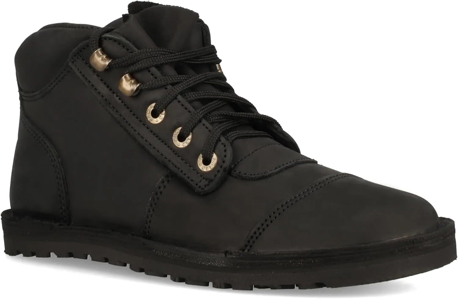 JIM GREEN Men's Barefoot African Ranger Boots Lace-Up Water Resistant Full Grain Leather Work or Hiking Boot