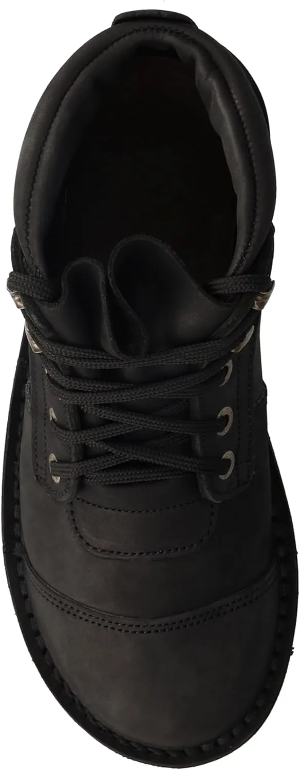JIM GREEN Men's Barefoot African Ranger Boots Lace-Up Water Resistant Full Grain Leather Work or Hiking Boot