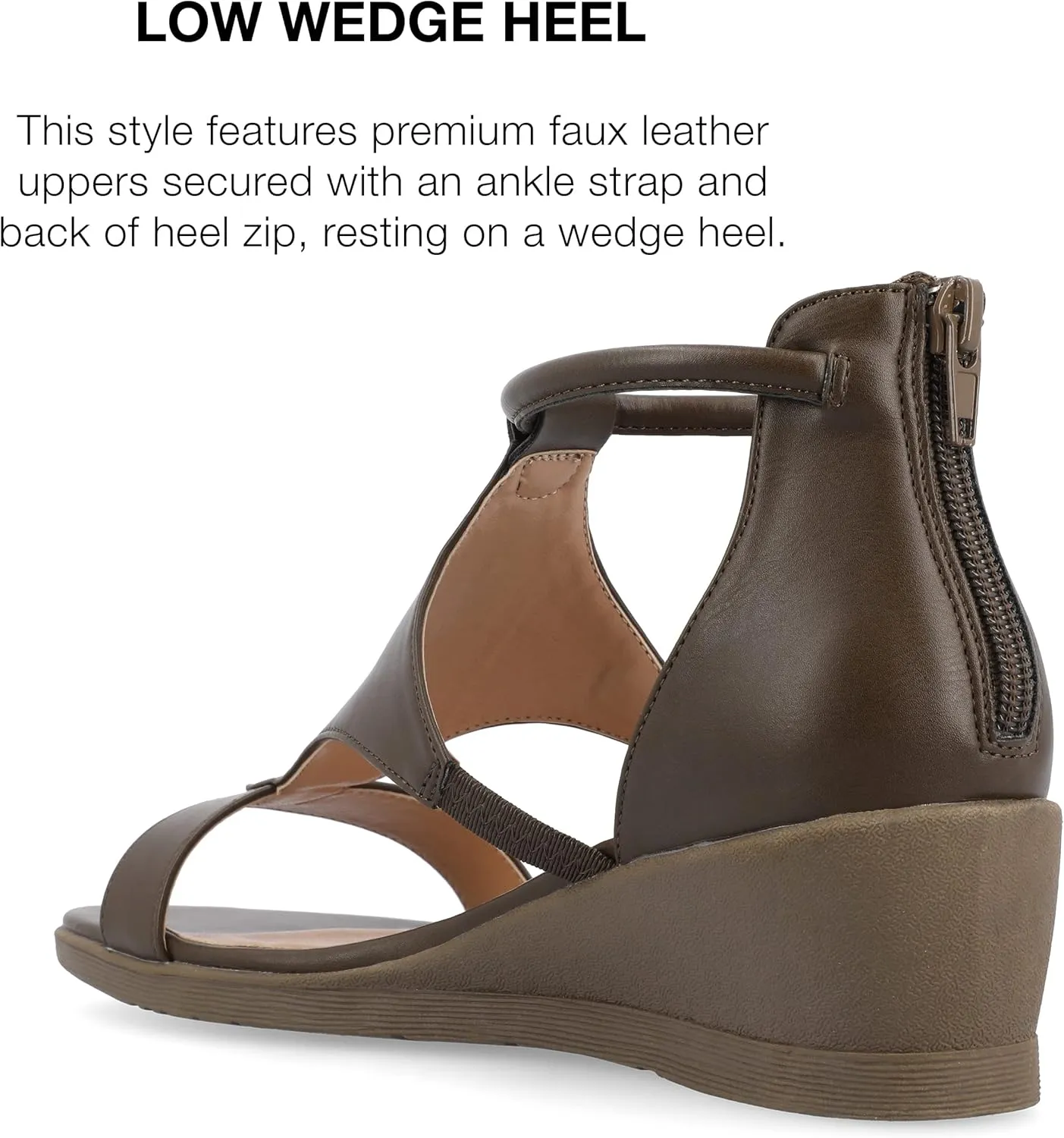 Journee Collection Women's Trayle Wedge Sandals