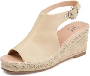 Journee Women's Crew Espadrille Wedge Sandals