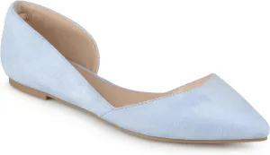 Journee Womens Ester Slip On Pointed Toe D'Orsay Flats