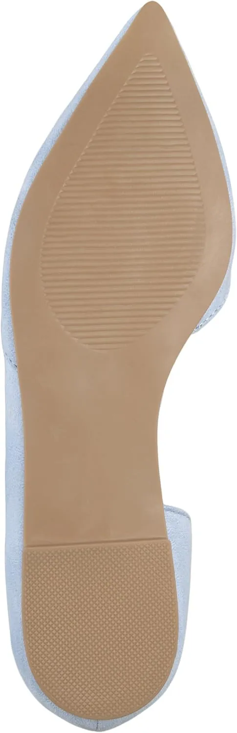 Journee Womens Ester Slip On Pointed Toe D'Orsay Flats