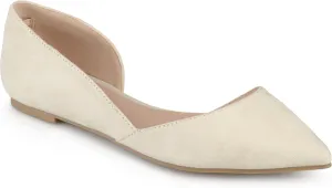 Journee Womens Ester Slip On Pointed Toe D'Orsay Flats