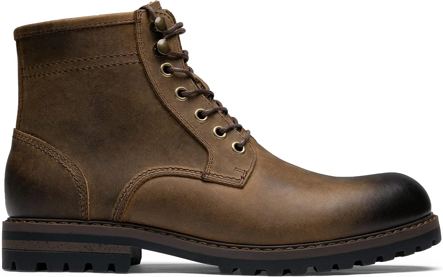 Jousen Men Chukka Boots Premium Leather Black Boots