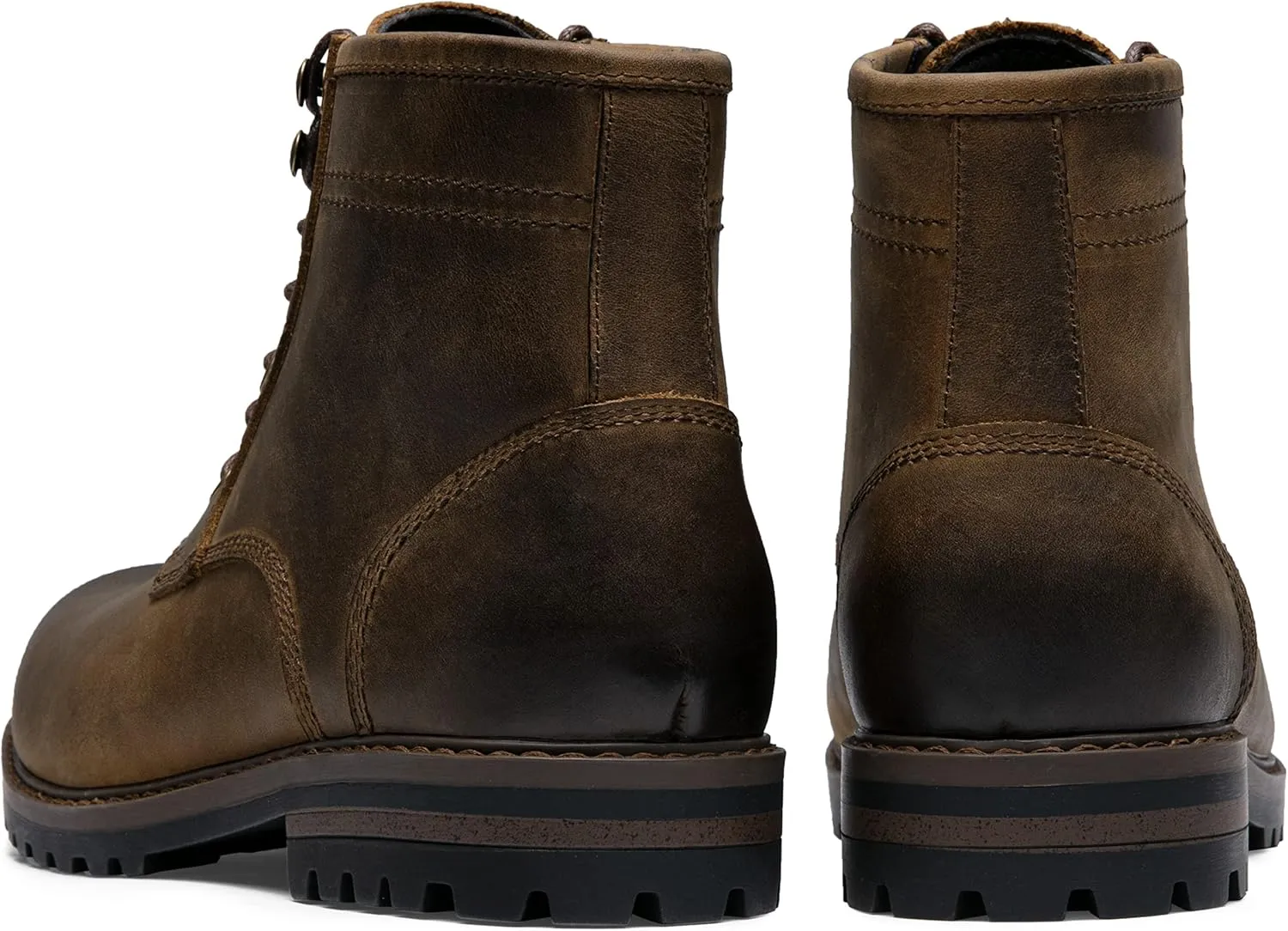 Jousen Men Chukka Boots Premium Leather Black Boots