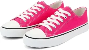 JUDIS Women’s Lace Up Canvas Shoes Low Top Fashion Sneakers Casual Tennis Walking Shoes
