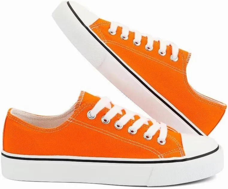 JUDIS Women’s Lace Up Canvas Shoes Low Top Fashion Sneakers Casual Tennis Walking Shoes
