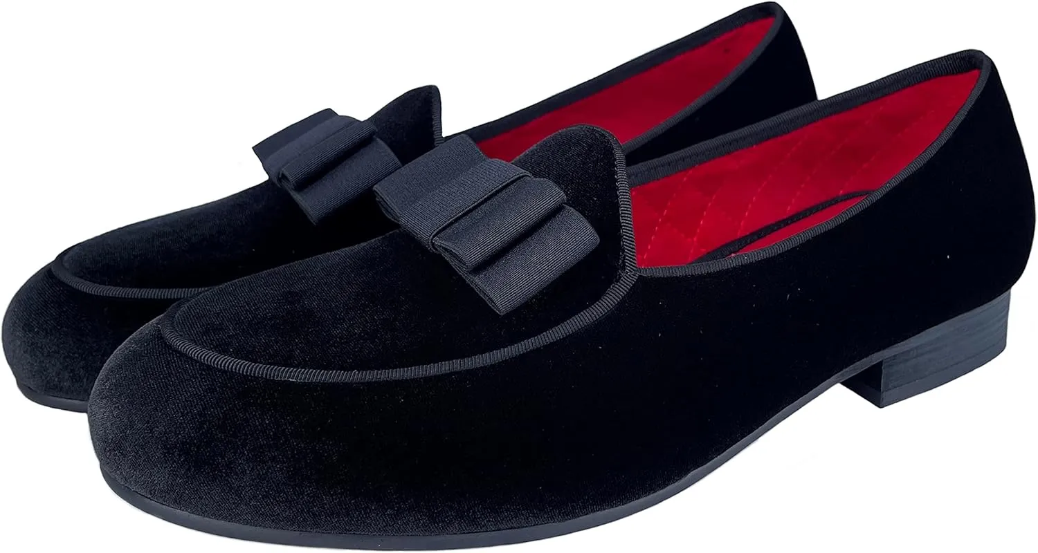 Justar Men's Leather Loafers Belgian Tuxedo Dress Shoes Slip-On Formal Prom Penny Loafers Banquet Flats
