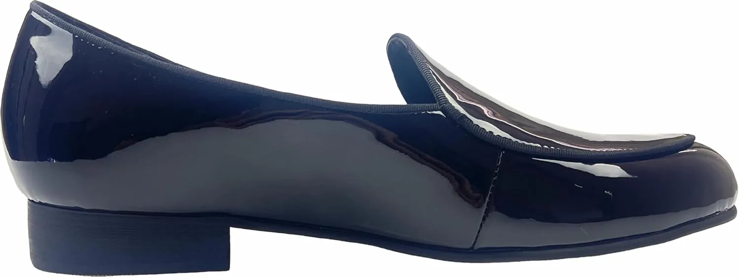 Justar Men's Leather Loafers Belgian Tuxedo Dress Shoes Slip-On Formal Prom Penny Loafers Banquet Flats