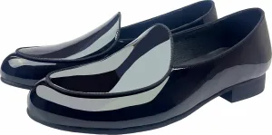 Justar Men's Leather Loafers Belgian Tuxedo Dress Shoes Slip-On Formal Prom Penny Loafers Banquet Flats