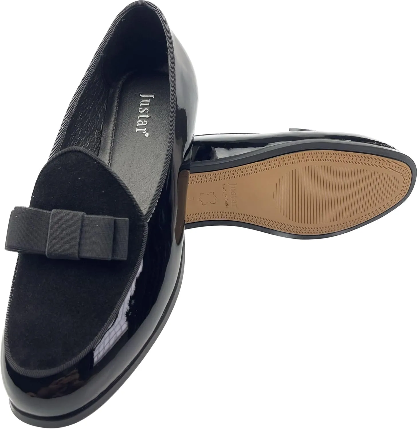 Justar Women's Genuine Leather Buckle Loafers Dress Shoes Casual Flats Low Heel Slip on Driving Penny Loafer for Women