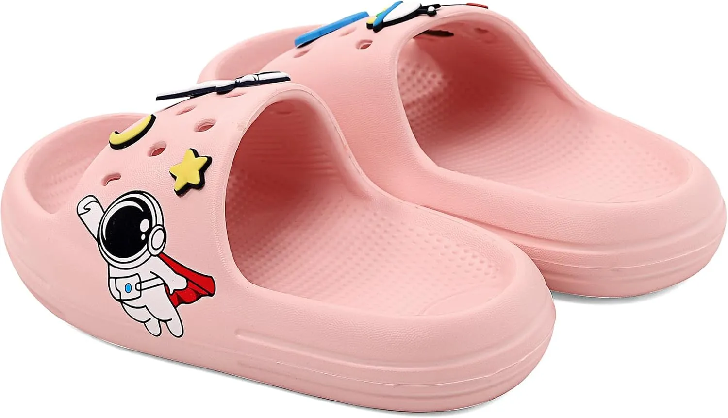 KAKU NANU Kids Slide Sandals EVA Cloud Slippers Open Toe Soft Slides Lightweight Non-slip Unisex Children Cozy Summer Flip Flop Shoes