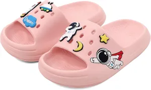 KAKU NANU Kids Slide Sandals EVA Cloud Slippers Open Toe Soft Slides Lightweight Non-slip Unisex Children Cozy Summer Flip Flop Shoes