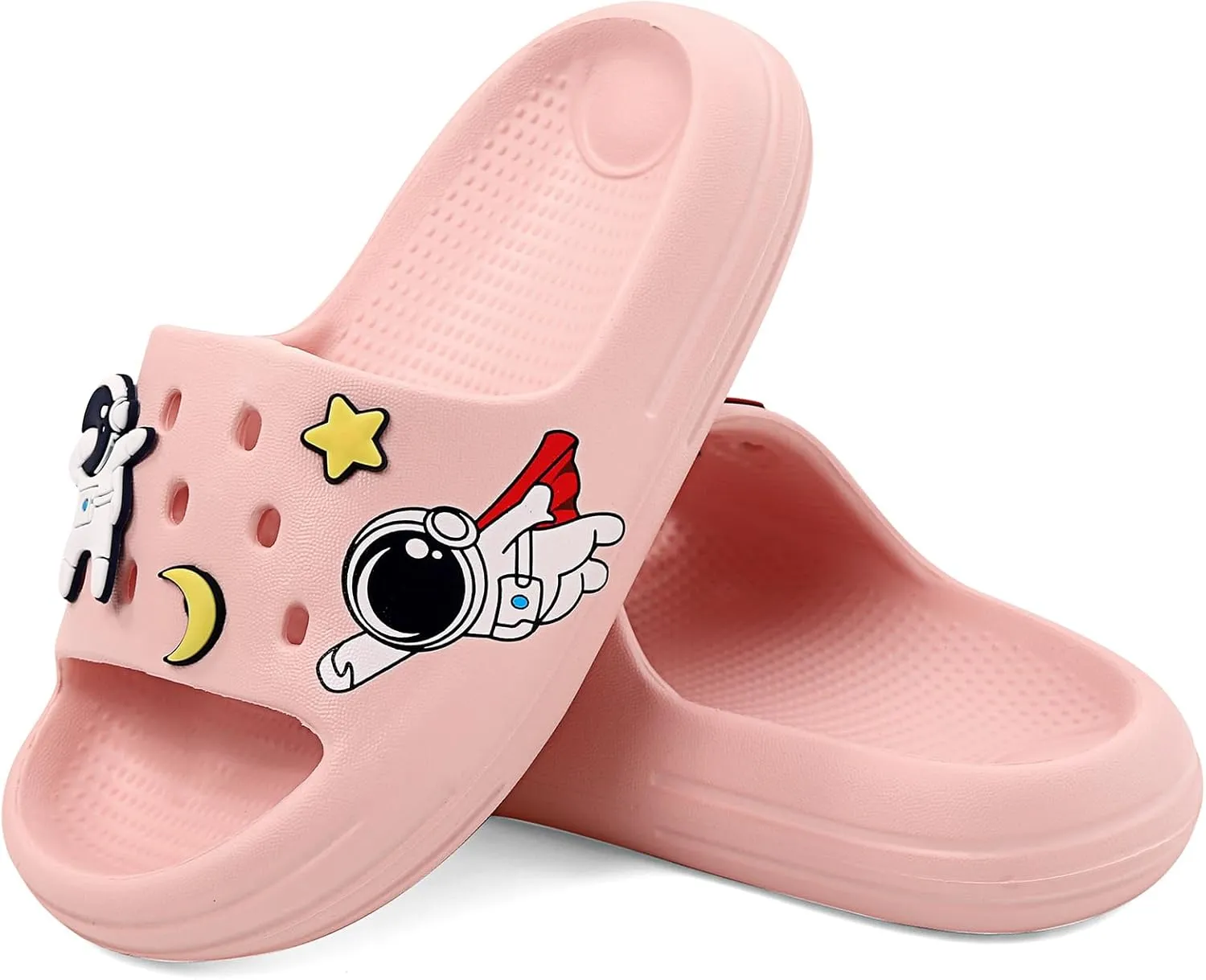 KAKU NANU Kids Slide Sandals EVA Cloud Slippers Open Toe Soft Slides Lightweight Non-slip Unisex Children Cozy Summer Flip Flop Shoes