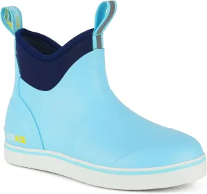 Kalkal Women's Deck Boots, Waterproof Ankle Rain Boots Fishing Boots with High Traction, Women's Rubber Boots For Gardening Fishing Boating Camping