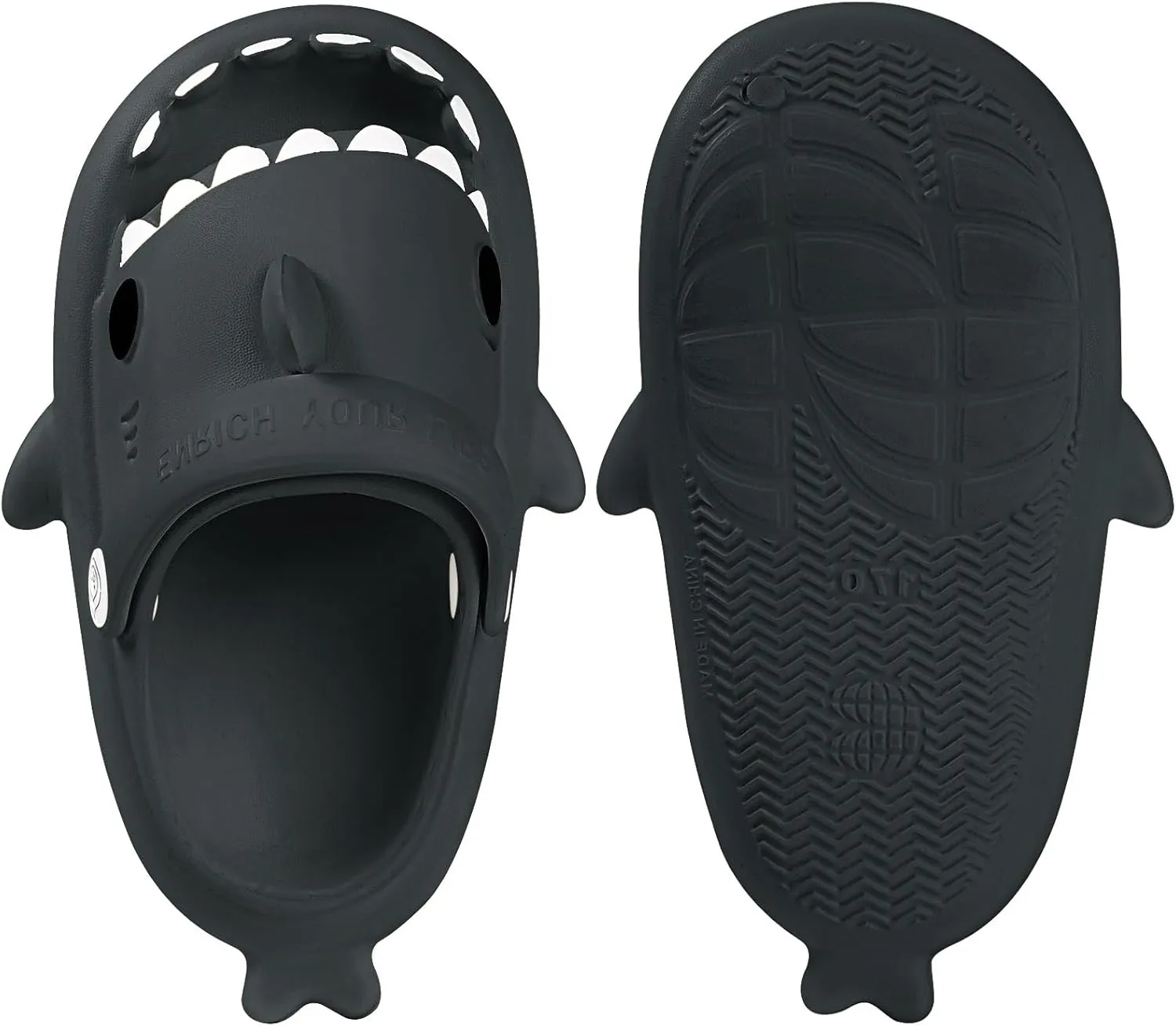 Kids Shark Slides Boys Girls Toddlers Cloud Shower Slippers Cute Cartoon Open Toe Sandals Cushioned Thick Sole Beach Pool Shoes